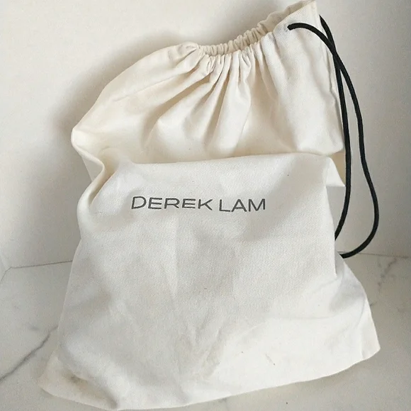 Derek Lam Genuine Leather Wedge Slingback Sandals - Black Size 37 - Picture 3 of 8